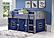 Louver Low Loft Antique Grey w/Blue Tent Kit by Donco