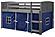 Louver Low Loft Antique Grey w/Blue Tent Kit by Donco