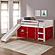 Louver Low Loft Hdbd/Ftbd/Rails White by Donco