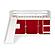 Louver Low Loft Hdbd/Ftbd/Rails White by Donco