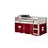 Twin Louver Low Loft White w/Red Tent by Donco