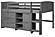 Louver Low Loft (Configuration 1) Antique Grey by Donco