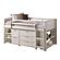 Twin Louver Low Loft Group A - White by Donco