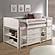 Twin Louver Low Loft Group A - White by Donco