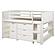 Twin Louver Low Loft Group A - White by Donco