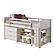 Twin Louver Low Loft Group B - White by Donco