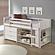 Twin Louver Low Loft Group B - White by Donco
