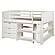 Twin Louver Low Loft Group B - White by Donco