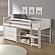 Twin Louver Low Loft Group C - White by Donco