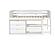 Twin Louver Low Loft Group C - White by Donco