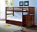 Mission Stairway Bunk Bed With Trundle Bed Dark Cappuccino Finish by Donco
