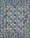 Dahlia Blue Mosaic Area Rug by KAS Rugs