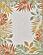 Dahlia Ivory/Rust Tropical Border Area Rug by KAS Rugs