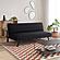 Serta&reg; Darcy Convertible Futon in Black by Lifestyle