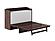 Deerfield Murphy Bed (Chest Bed) Burnt Amber by Atlantic