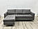 Dino Reversible Sectional Sofa Dark Gray  by Prestige Furnishings