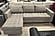 Dino Reversible Sectional Sofa Light Gray  by Prestige Furnishings
