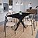 Euston Modern Wicker Dining Chair with Velvet Round Seat Set of 4, Beige by LeisureMod