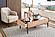 Sona - Coffee Table w/Glass - Light Brown by Enza Home