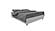 Lisbon Base 21605 - Gray by Yatas Bedding