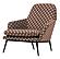 Arte - Armchair - 22607 Orange by Enza Home