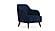 Marlena - Armchair - 11710 Navy Blue by Enza Home