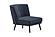 Carino - Armchair - 11802 Navy Blue 1 by Enza Home