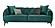 Navona - 2.5 Seater Sofa - 10202 Green by Enza Home