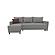 Smart - Corner Sofa Bed Large - 11002 Dark Gray by Enza Home