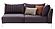 Mayfair - 2 Seater Module Sofa - Right Hand Facing - 10306 Brown Anthracite by Enza Home