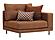 Arte - End Module Sofa - Almira - Right Hand Facing - 12201 Orange by Enza Home