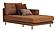 Arte - Chaise Module Sofa - Right Hand Facing - 12201 Orange by Enza Home
