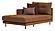 Arte - Chaise Module Sofa - Left Hand Facing - 12201 Orange by Enza Home
