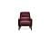 Alto - Armchair - 13006 Dark Pink by Enza Home