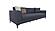 Pavia - 3 Seater Sofa Bed - 11802 Navy Blue by Enza Home