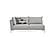 Mayfair - 2 Seater Module Sofa - Left Hand Facing  - 12908 White by Enza Home