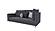 Arte - 3 Seater Module Sofa - Left Hand Facing - 12202 Blue Gray by Enza Home