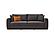 Carino - 3 Seater Sofa Bed - 12601 Dark Gray by Enza Home