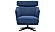 Swan - Swivel Accent Chair - 15606 Anthracite by Enza Home