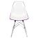 Dover Molded Side Chair with Acrylic Base, White Purple by LeisureMod