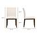 Frankie Dining Chair White (Set of 2) by Moe's Home Collection