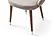 1287 Beige Fabric Dining Chair w/Walnut Wood Legs (Set of 2) by ESF