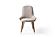 1287 Beige Fabric Dining Chair w/Walnut Wood Legs (Set of 2) by ESF