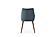 1353 Blue Fabric Dining Chairs w/Walnut Wood Legs (Set of 2) by ESF