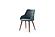1353 Blue Fabric Dining Chairs w/Walnut Wood Legs (Set of 2) by ESF