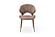 1442 Brown Fabric Dining Chair w/Metal Legs (Set of 2) by ESF