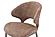 1442 Brown Fabric Dining Chair w/Metal Legs (Set of 2) by ESF