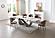 1442 Brown Fabric Dining Chair w/Metal Legs (Set of 2) by ESF