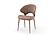 1442 Brown Fabric Dining Chair w/Metal Legs (Set of 2) by ESF