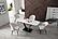 2107 White Dining Chair w/Black legs (Set of 4) by ESF